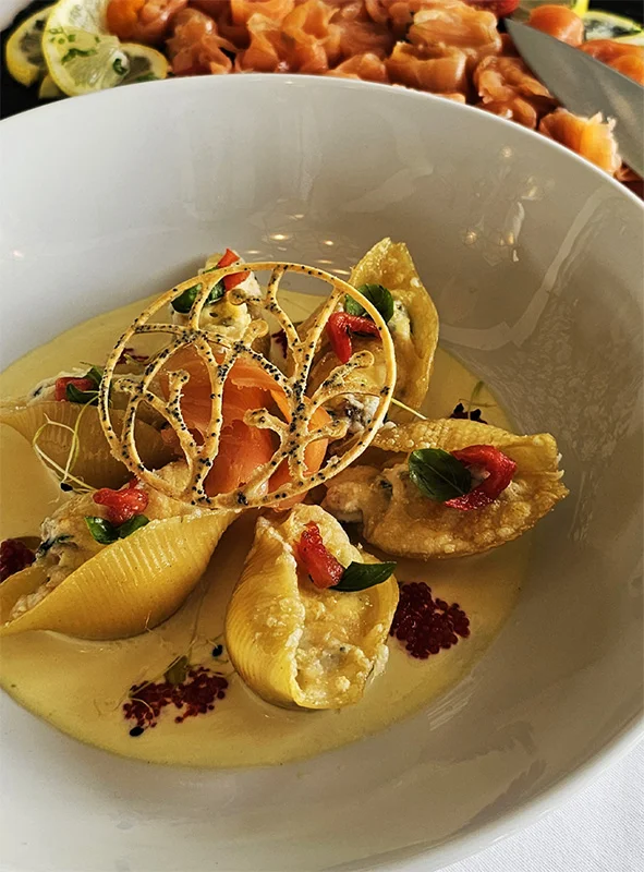 Pasta at L'Amandier