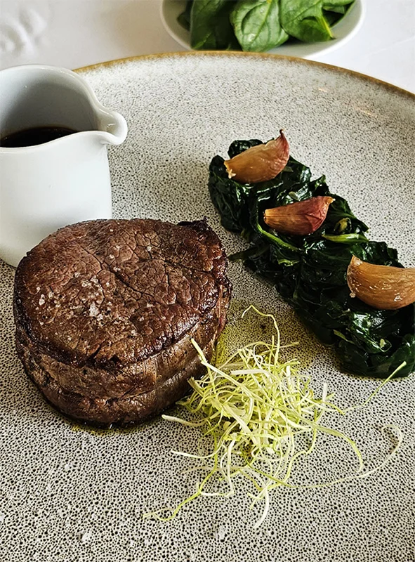 Beef Rossini at L'Amandier