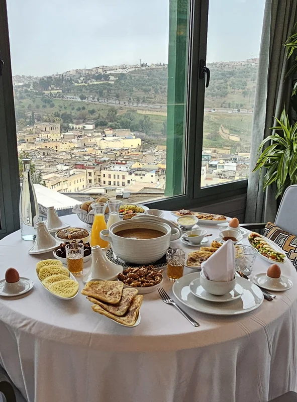 Breakfast Ftour at L'Amandier