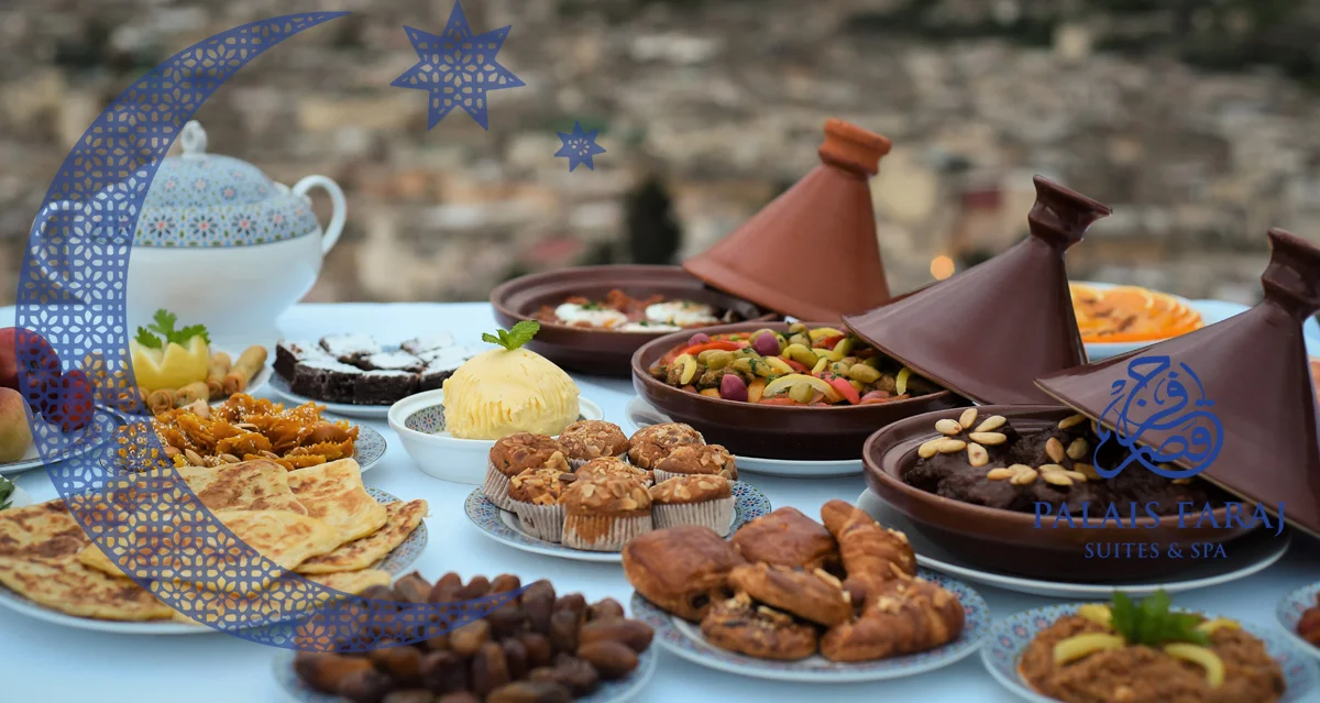 Ramadan ‘ftour’ in Morocco, its ritual dishes, and a special menu at the Palais Faraj in Fez