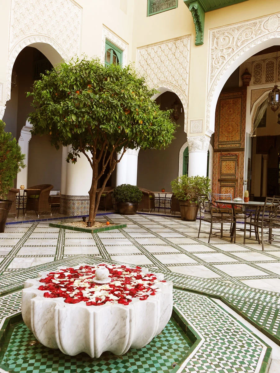Luxury riad fes palais faraj patio